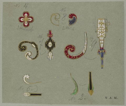 Jewelry Ornament Design Sketches