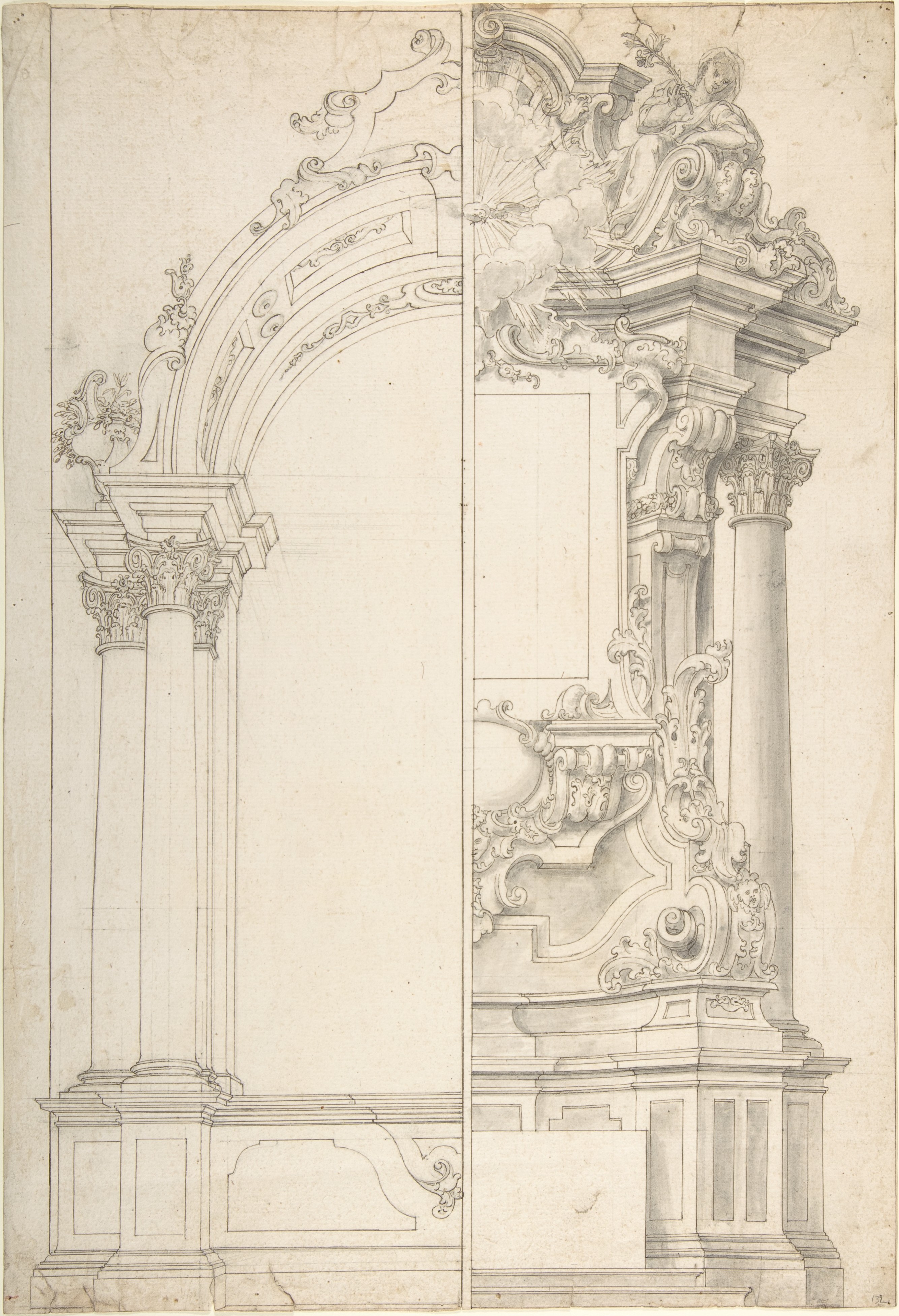 Baroque Architectural Design Sketch