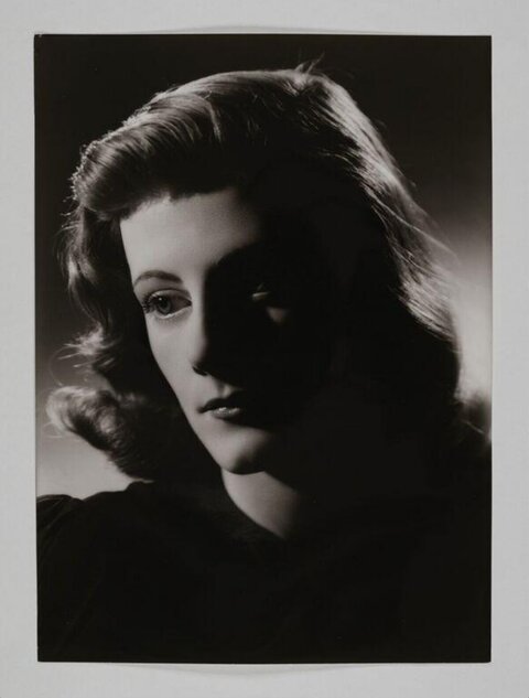 Vintage Black and White Female Portrait