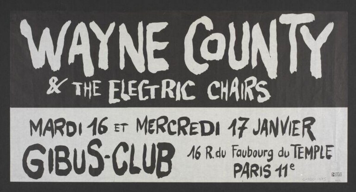 Wayne County Paris Concert Poster