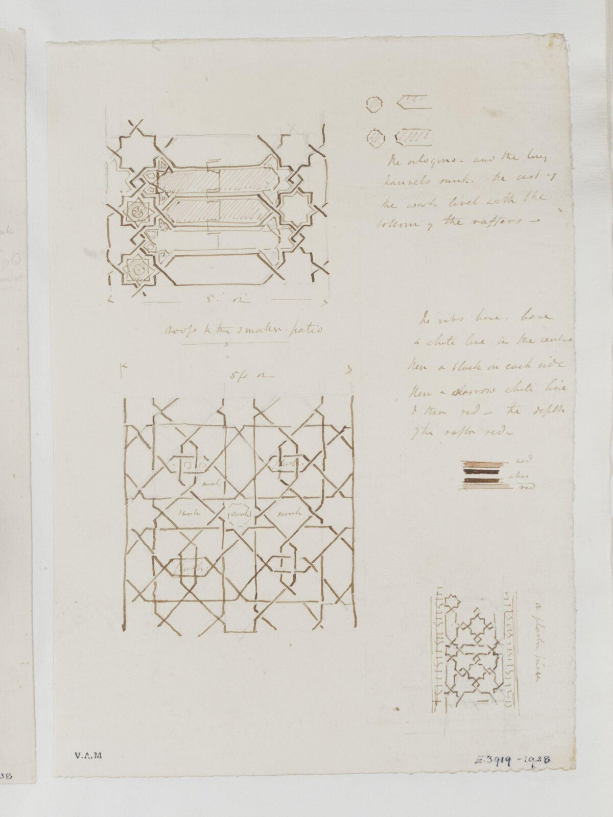 Gothic Architectural Pattern Design Sketch