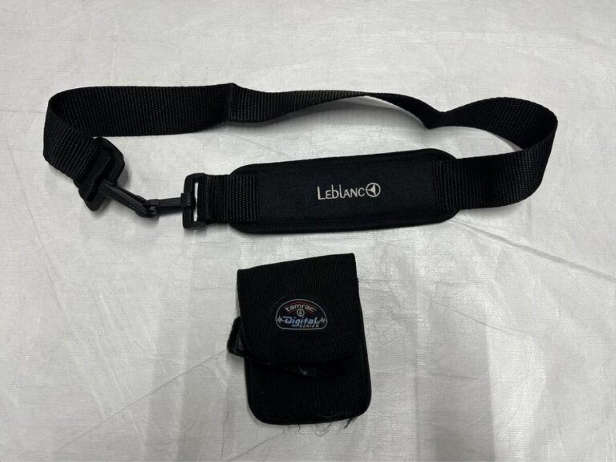 Black Photography Strap and Accessory Pouch
