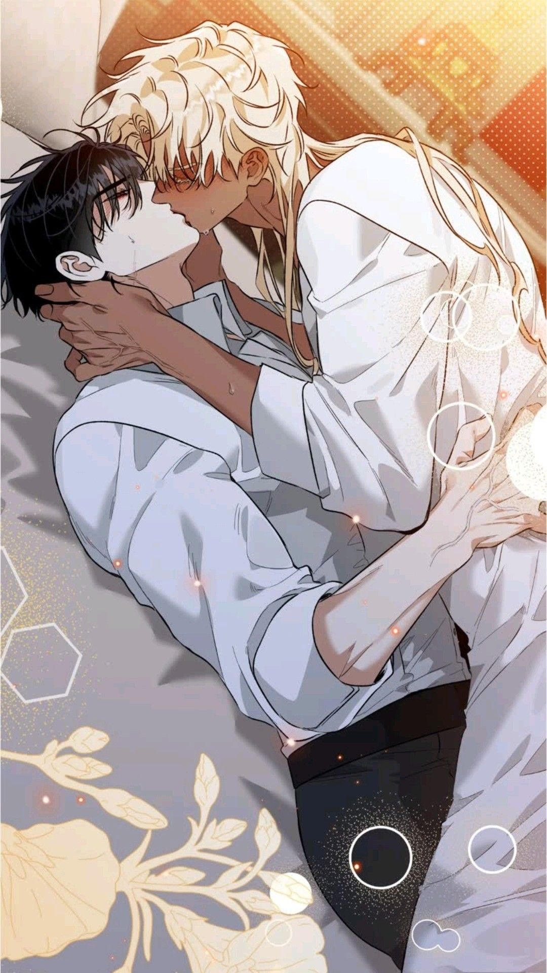 Two Male Characters Kissing