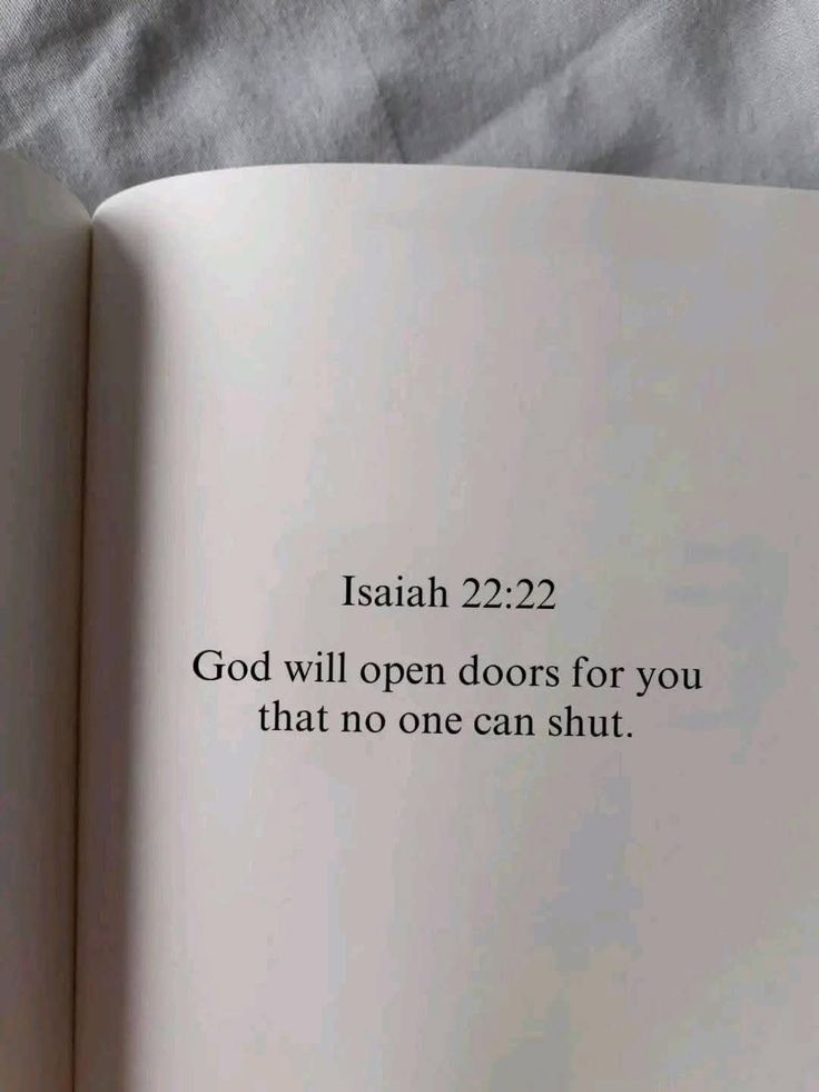 Isaiah 22:22 Bible Verse on Page