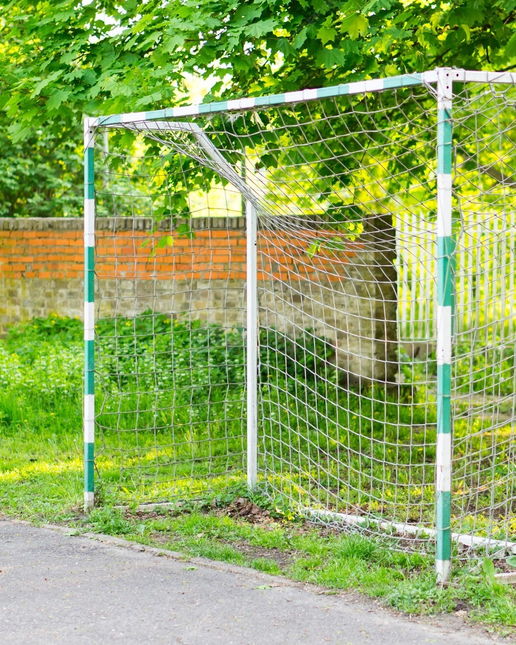 Old Outdoor Soccer Goal
