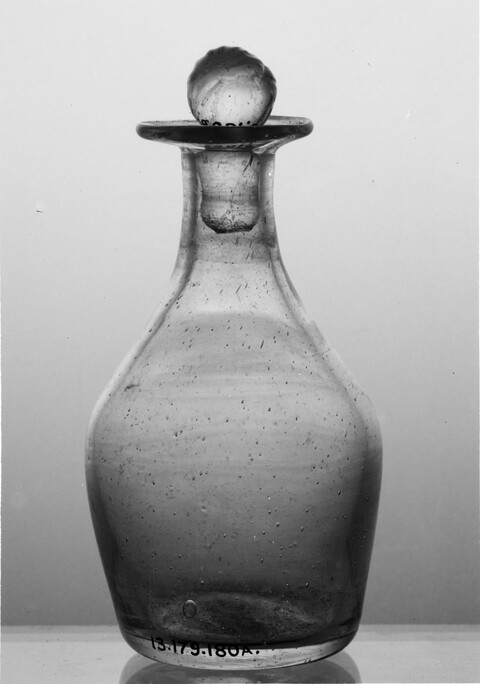 Antique Glass Decanter with Stopper
