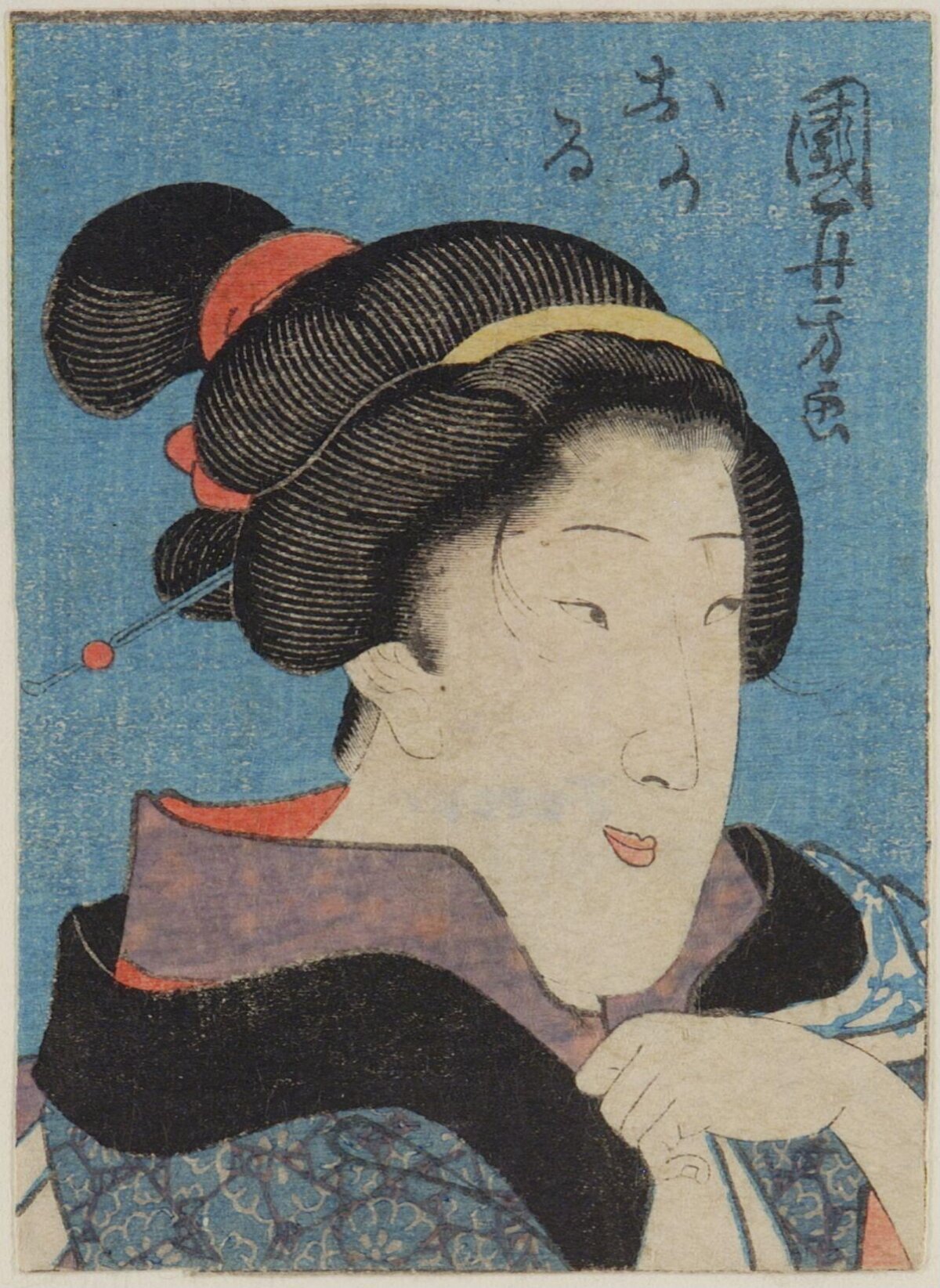 Japanese Ukiyo-e Portrait of a Woman