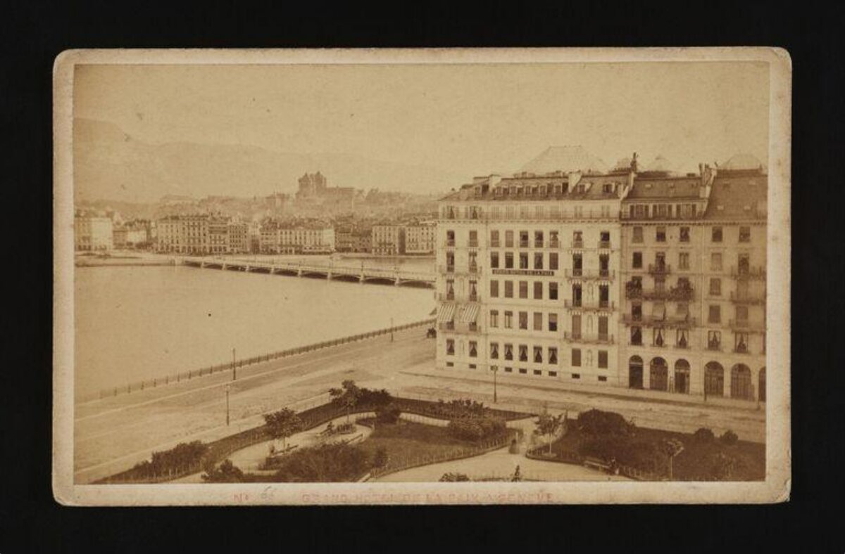 Vintage Waterfront Cityscape