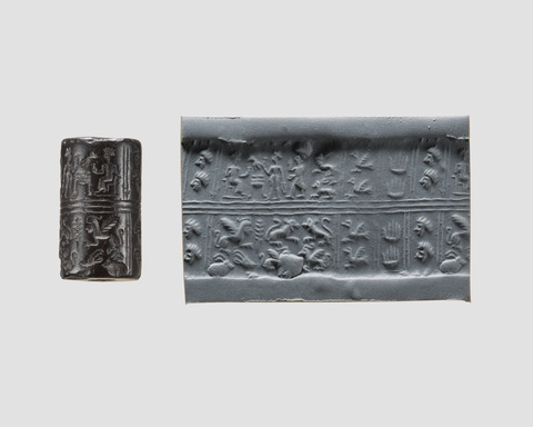 Ancient Cylinder Seal and Its Impression