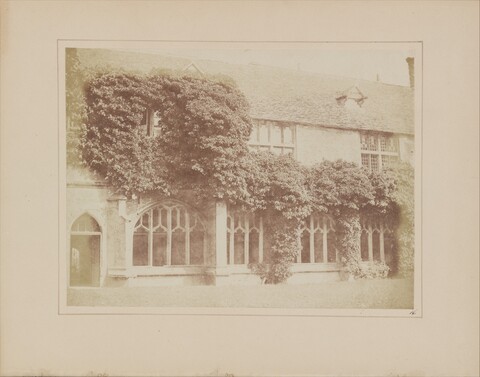 Ivy-Covered Historic Cloister Facade