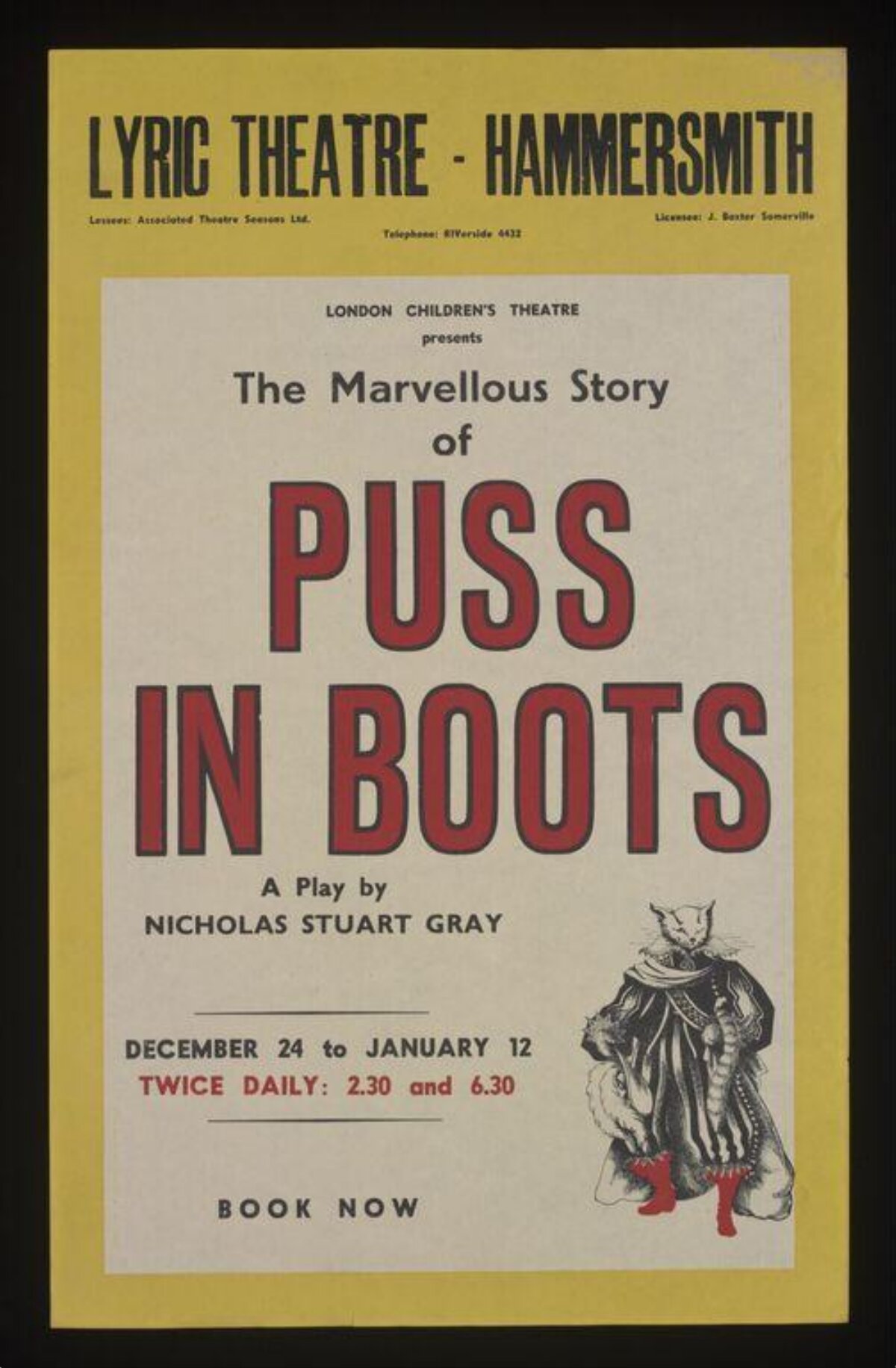 Puss in Boots Theatre Play Poster