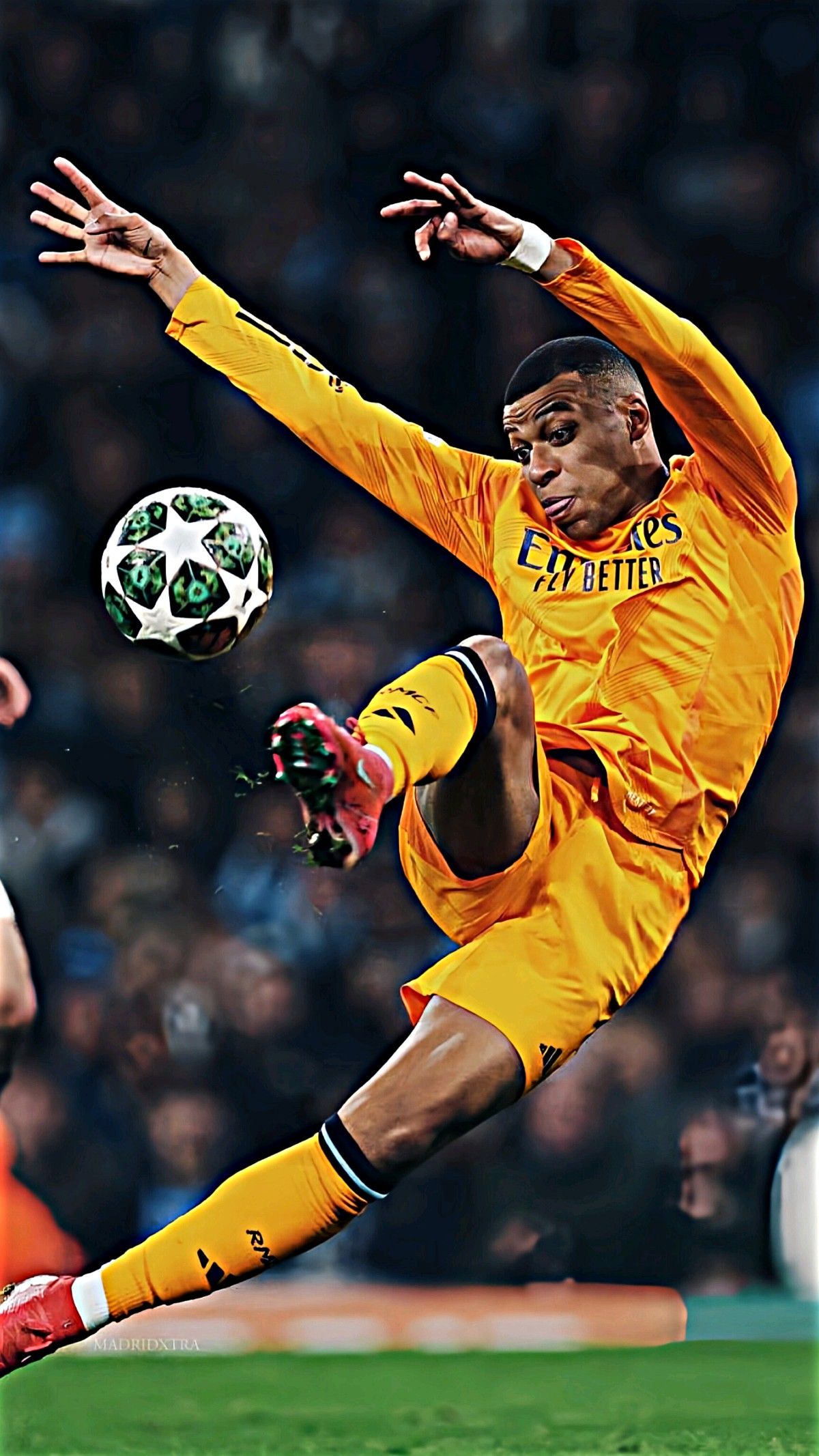 Kylian Mbappe Kicking Soccer Ball