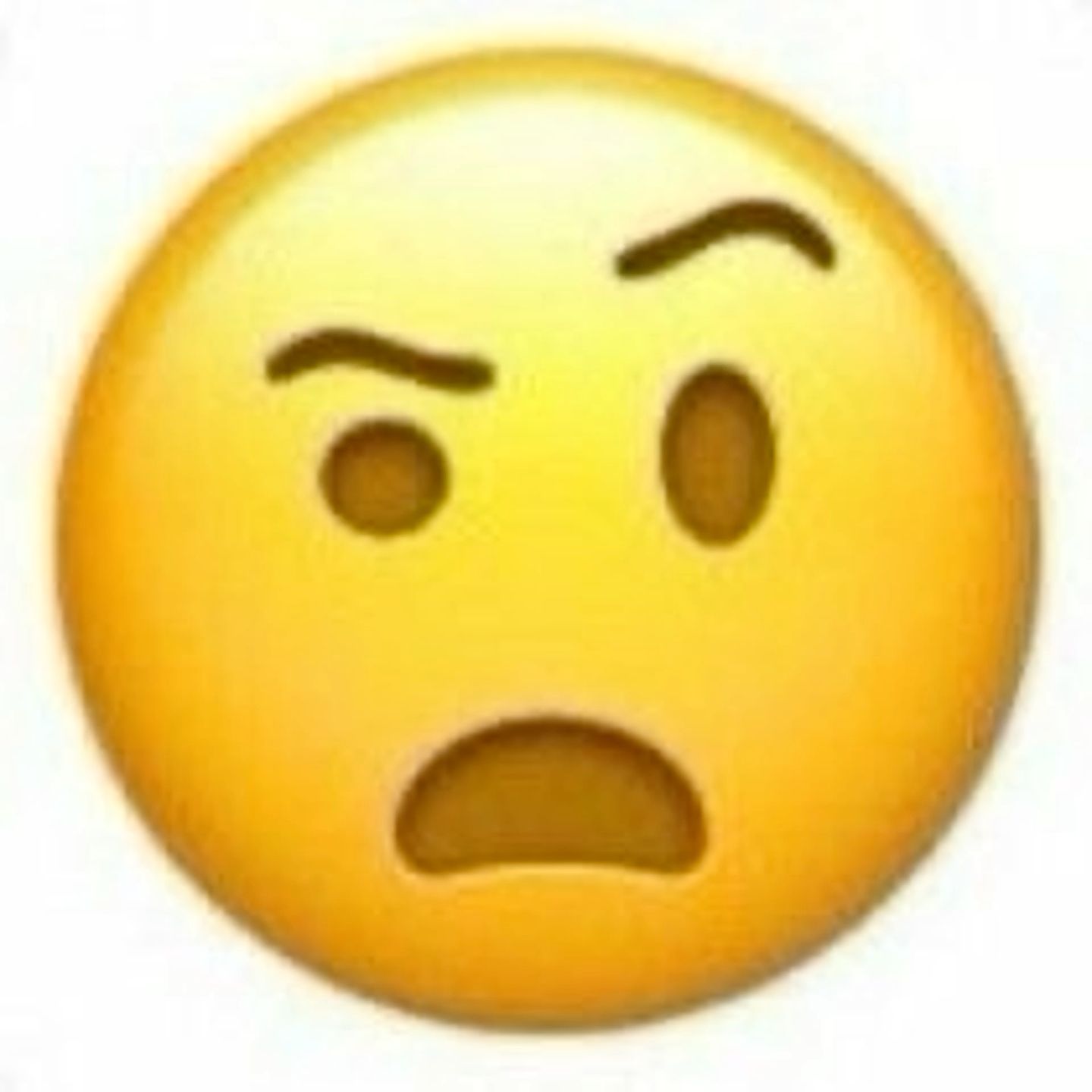 Confused Surprised Yellow Emoji