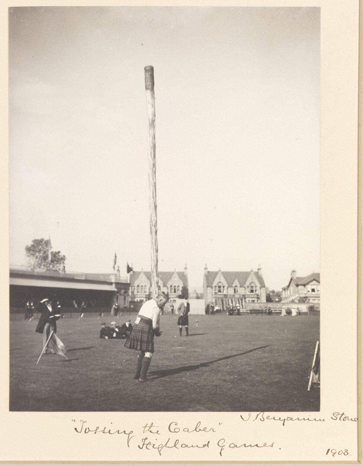 Tossing the Caber at 1903 Highland Games