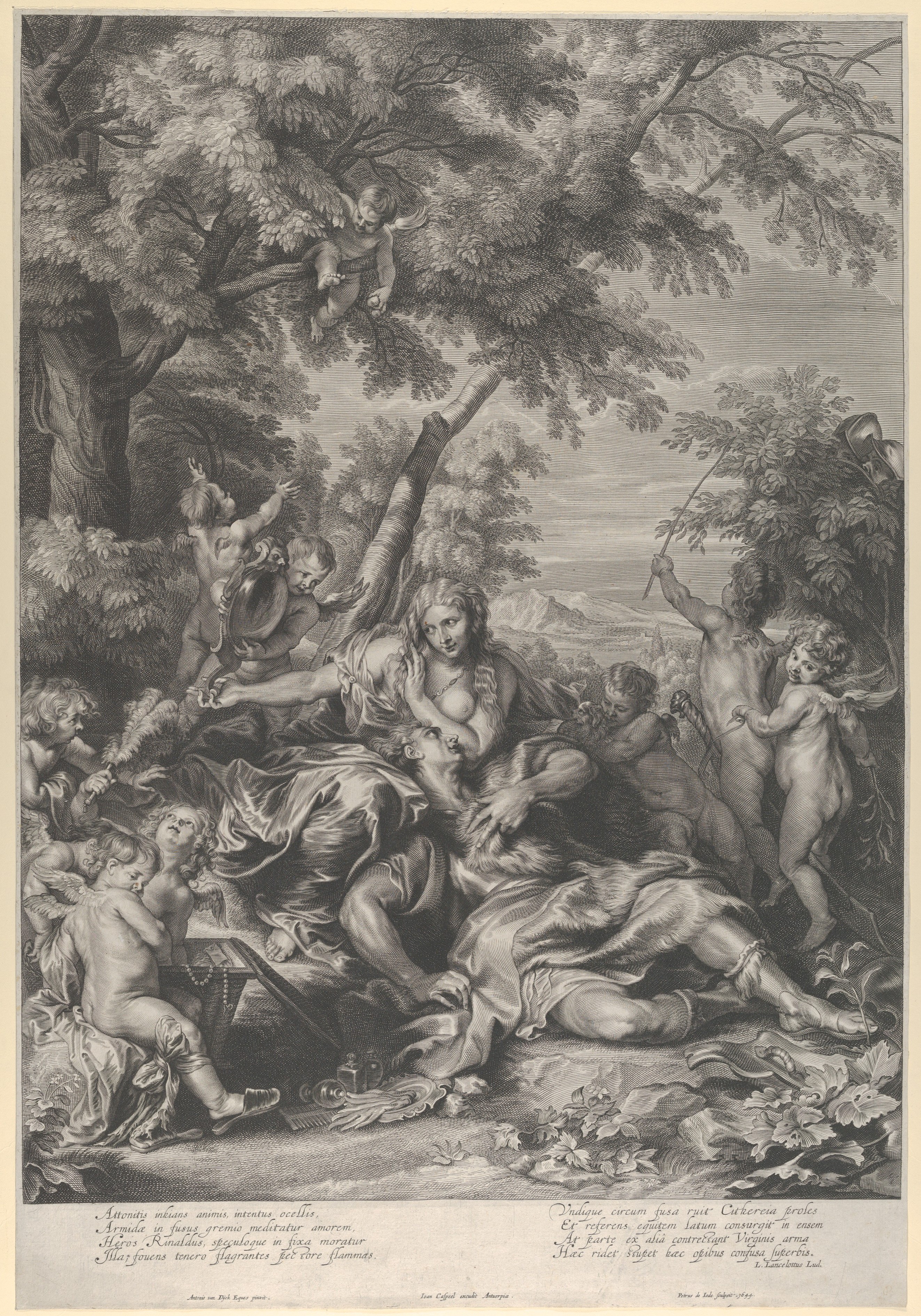 Rinaldo and Armida Engraving