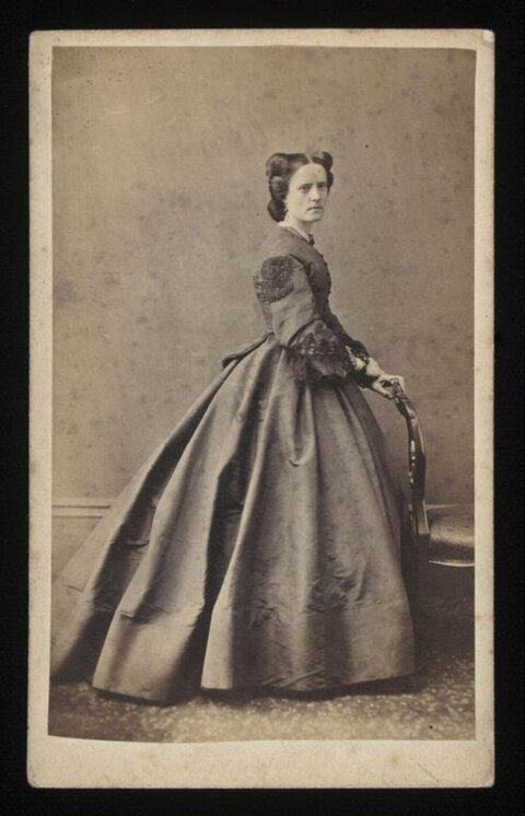 Victorian Woman Studio Portrait