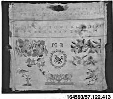 Faded Antique Textile Banner Fragment