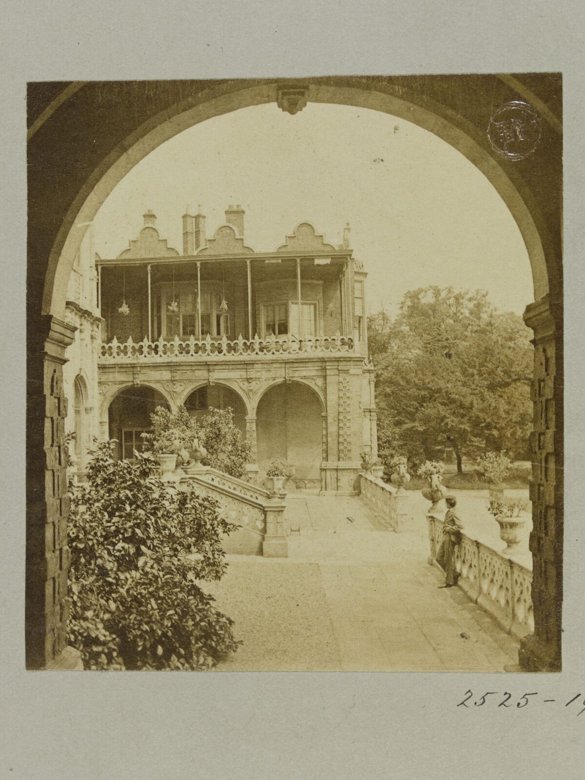 Arch View of Vintage Mansion