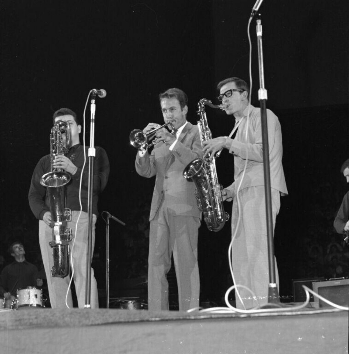Jazz Musicians Performing On Stage