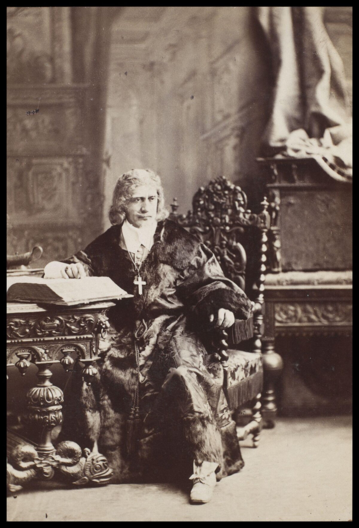 Vintage Clergyman Studio Portrait