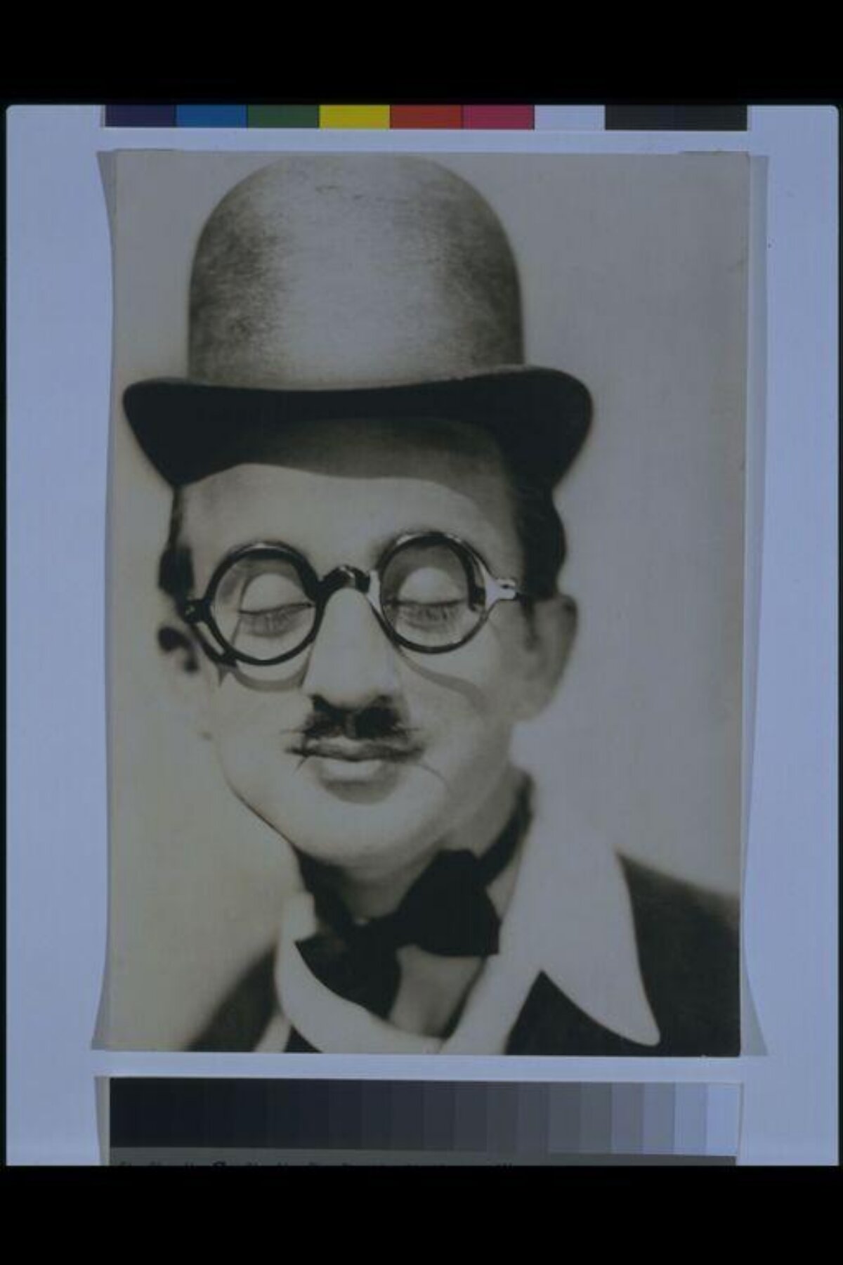 Vintage Portrait of Man in Bowler Hat
