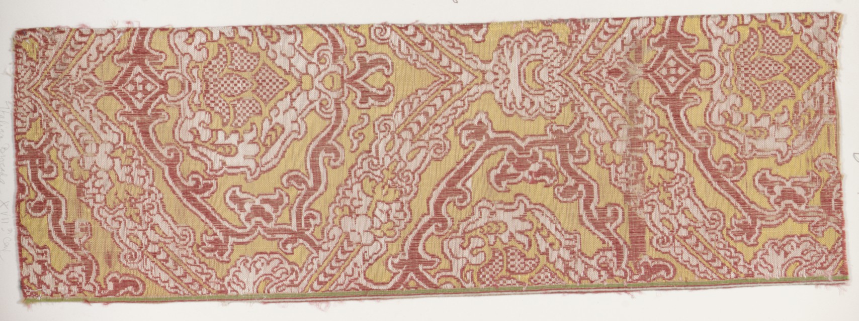 Antique Patterned Woven Textile Fragment