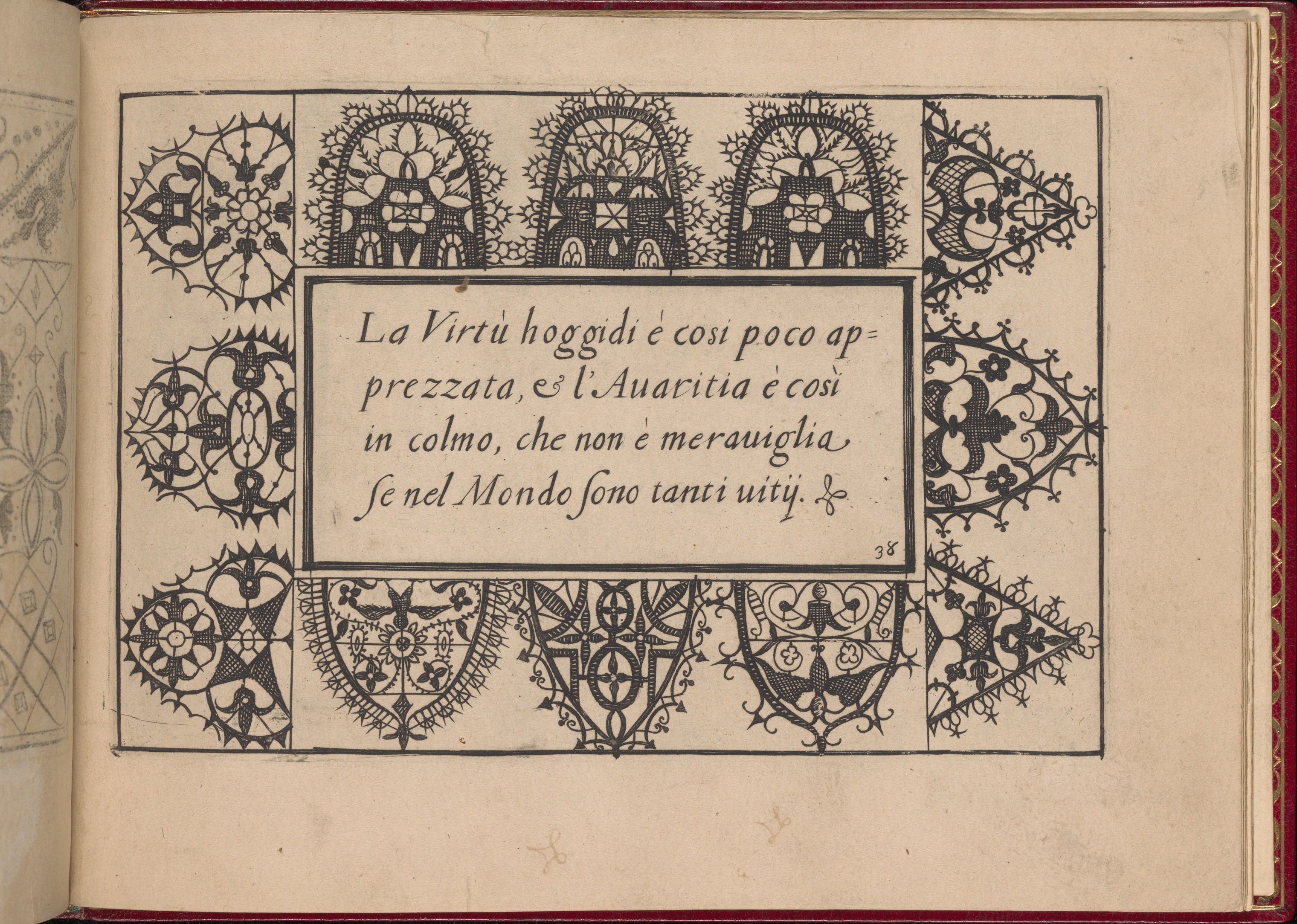 Antique Italian Lace Pattern Page