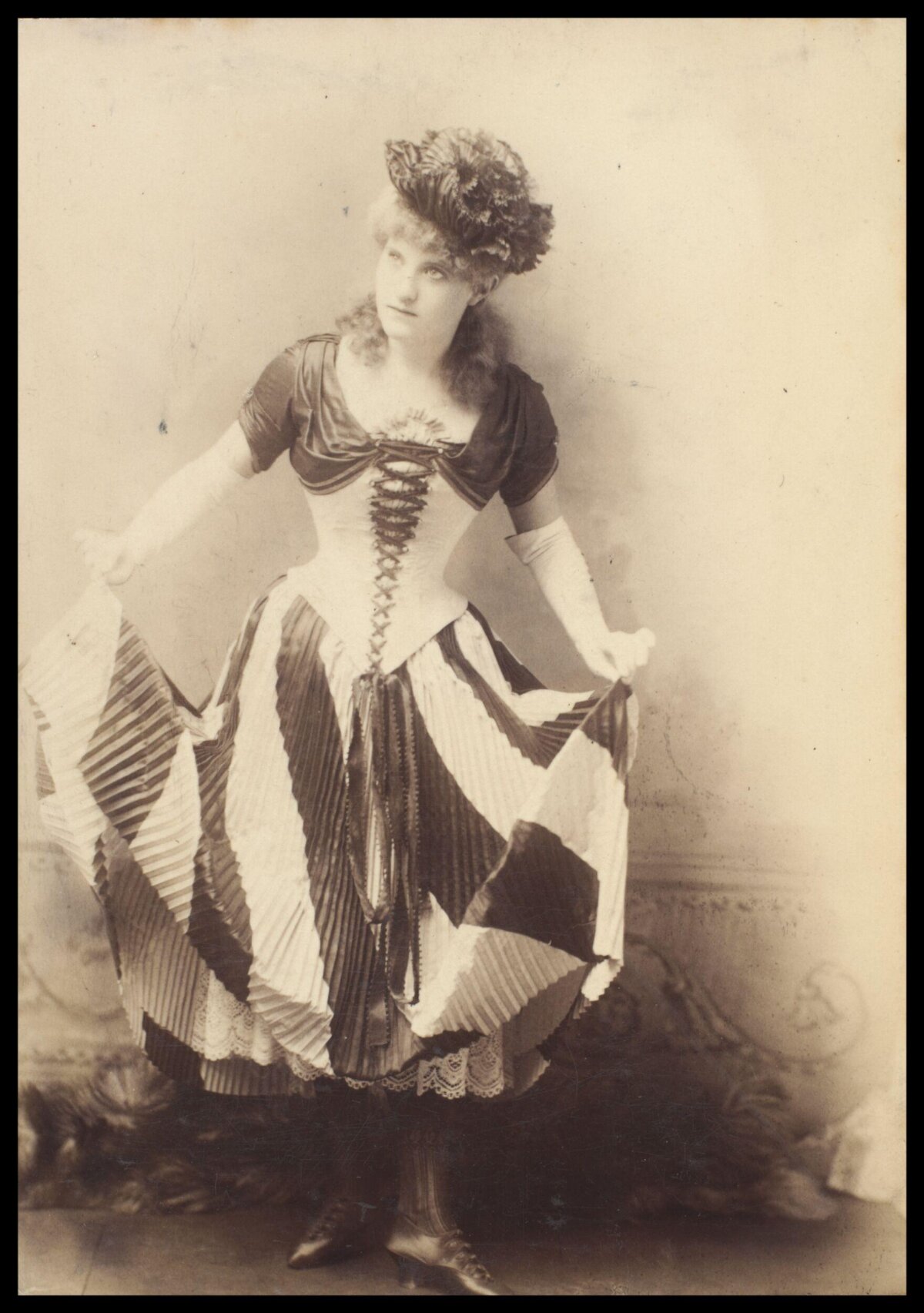 Vintage Portrait of Woman in Stage Costume