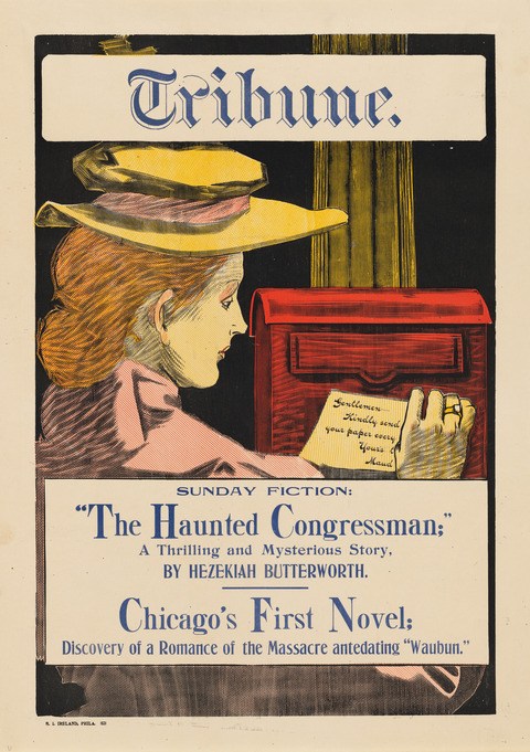 Vintage Chicago Tribune Fiction Poster