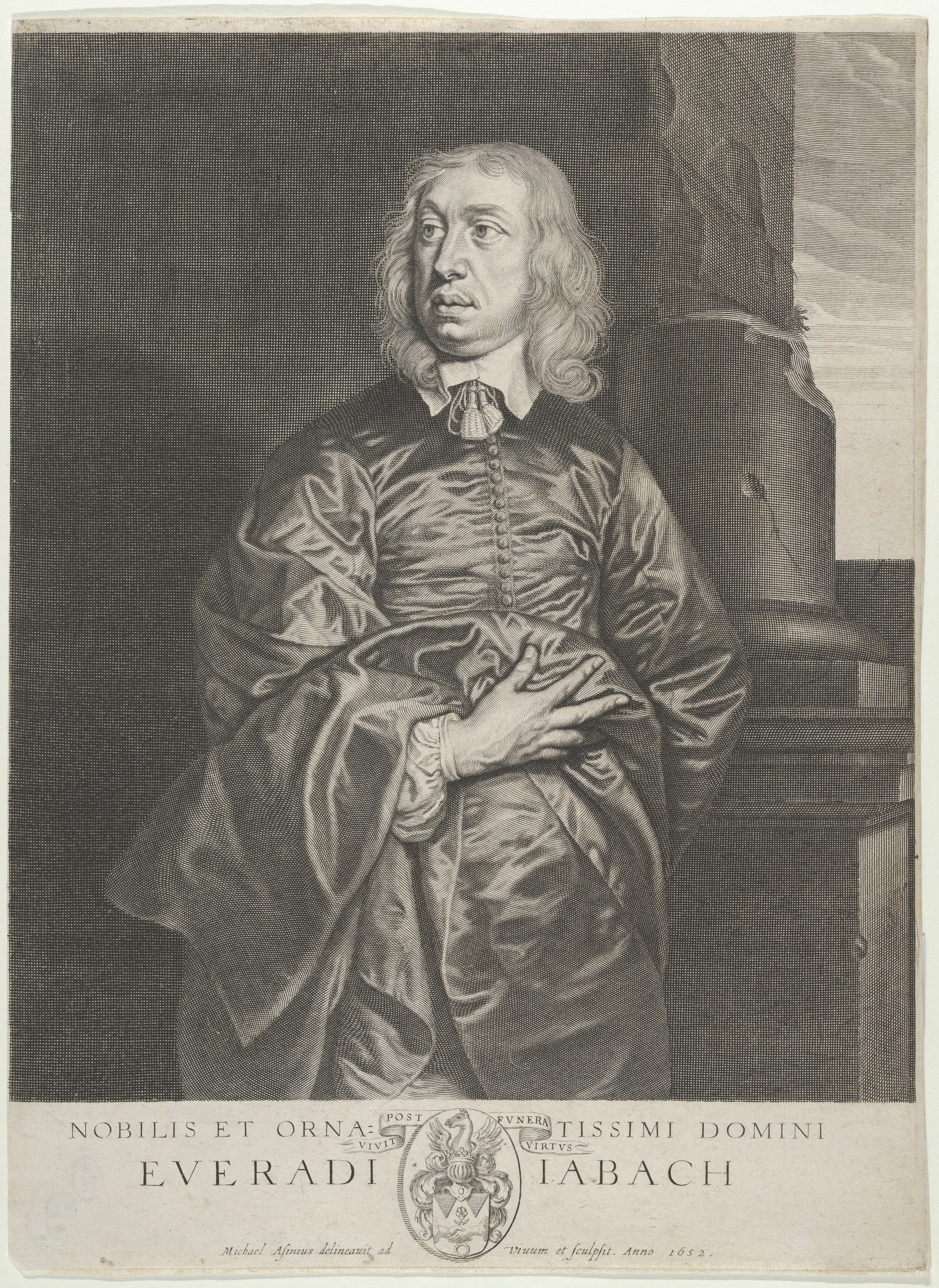Engraved Portrait of Everardi Iabach