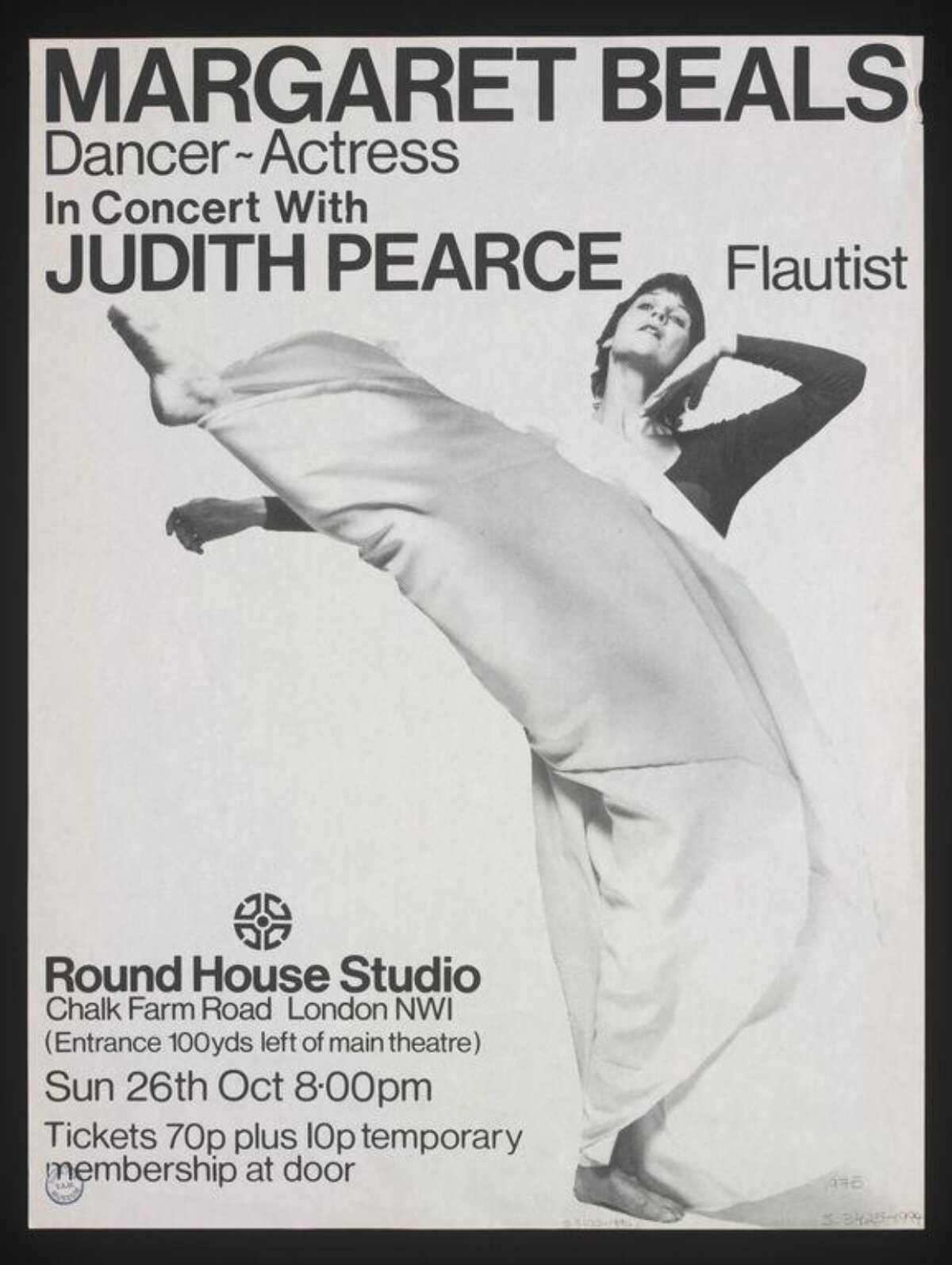 Margaret Beals and Judith Pearce Concert Poster