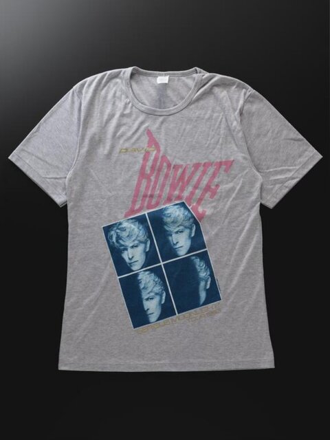 David Bowie Print Grey T-Shirt