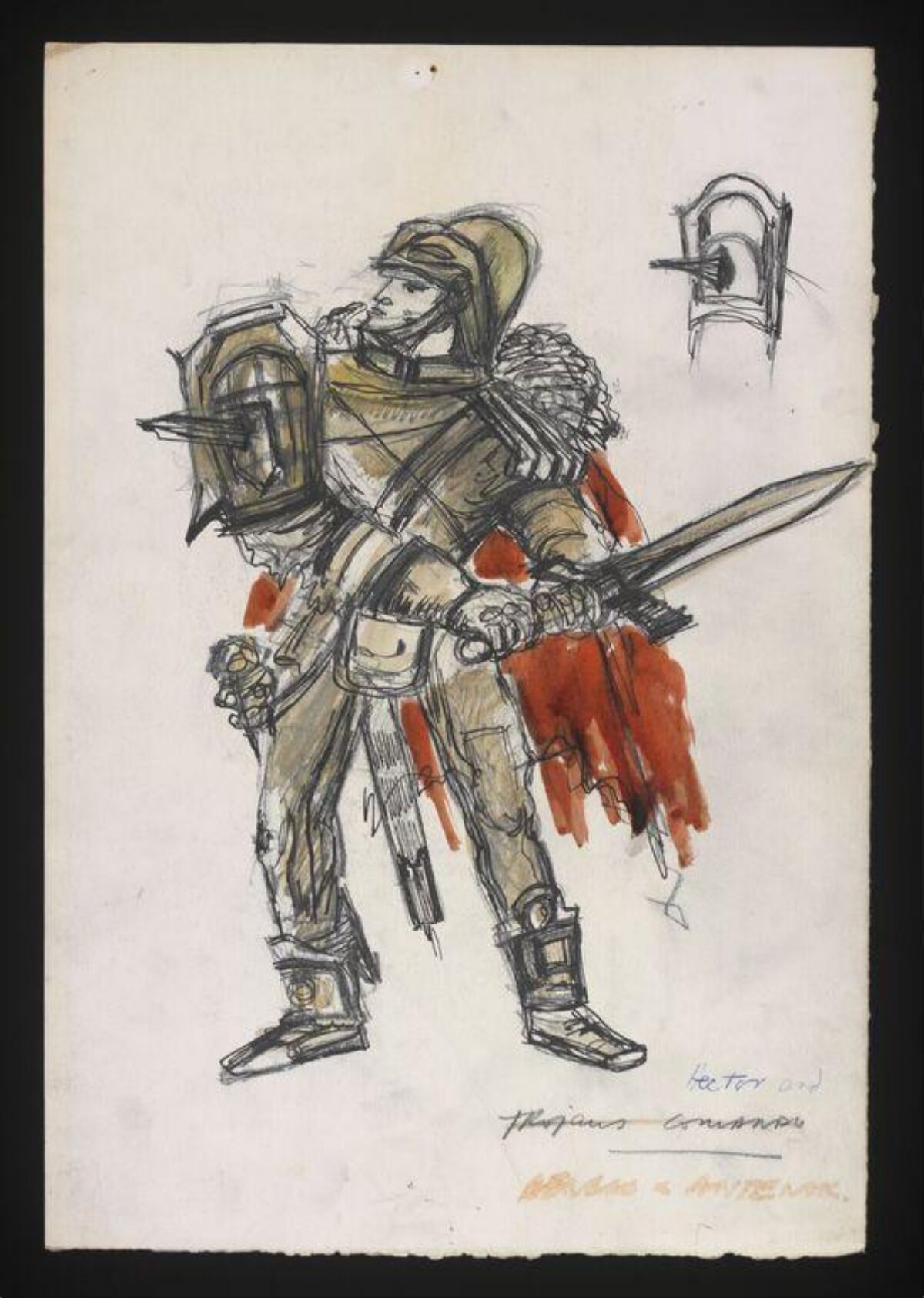 Trojan Warrior Costume Sketch