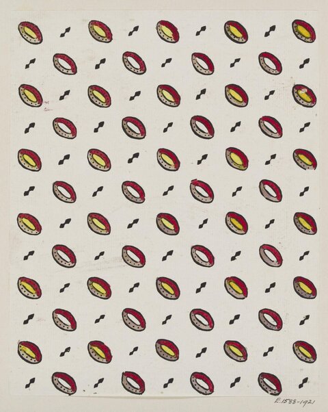 Hand Drawn Repeating Oval Pattern