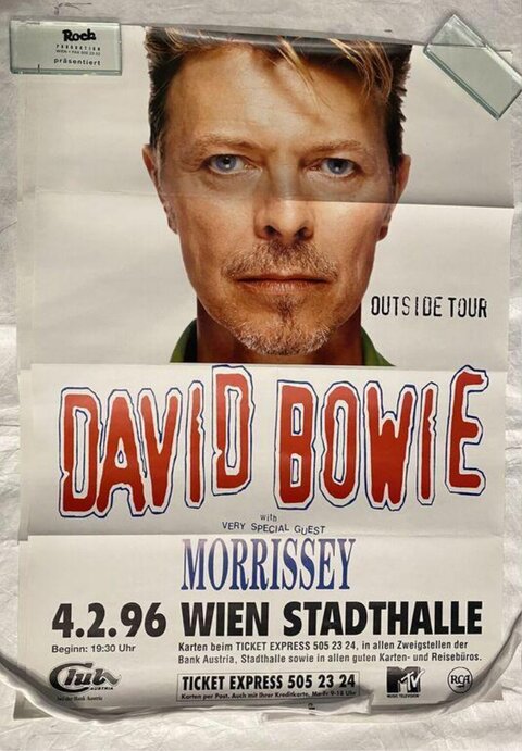 David Bowie Outside Tour Concert Poster