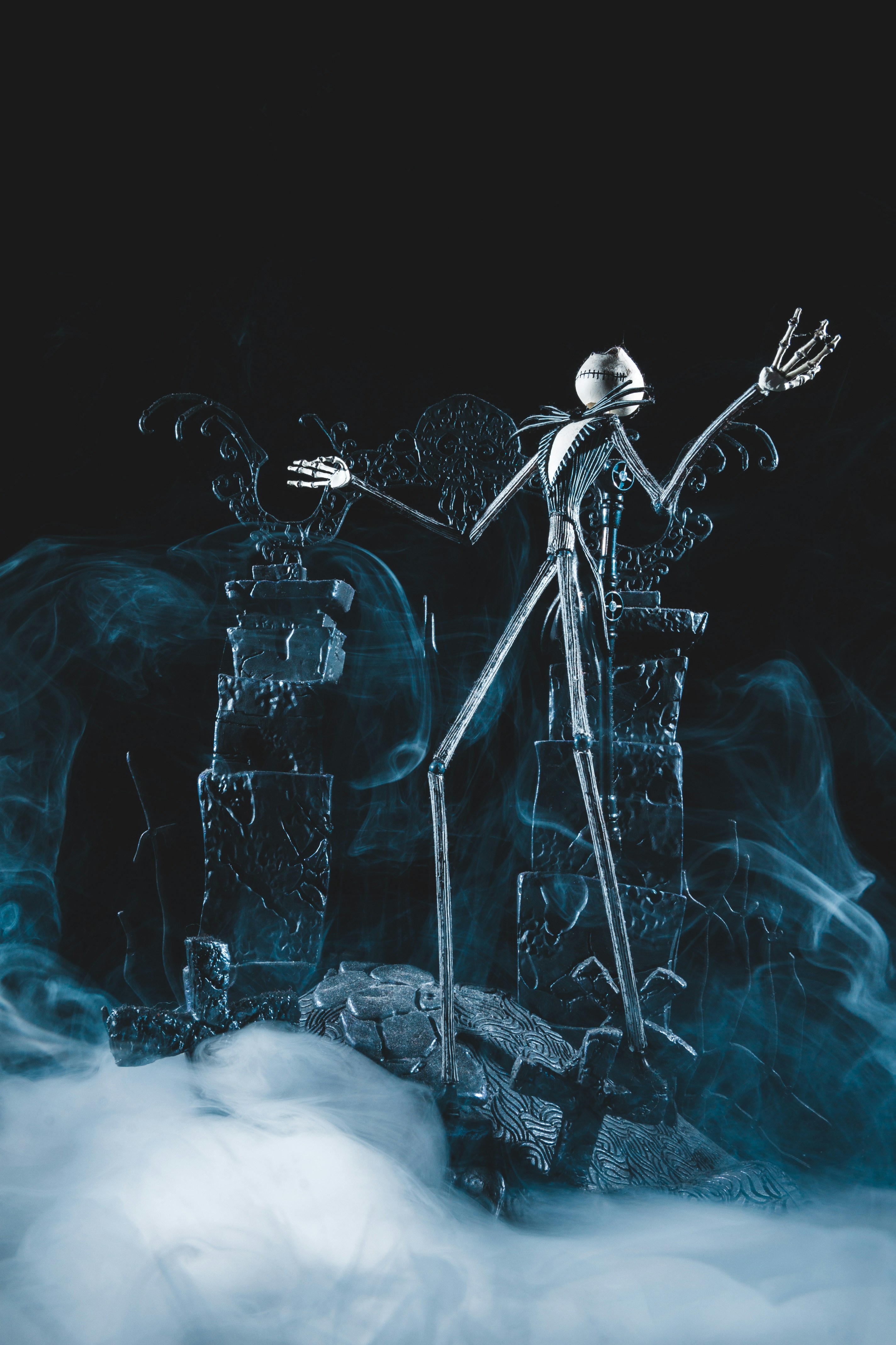Jack Skellington Figurine Display — Phone Wallpapers