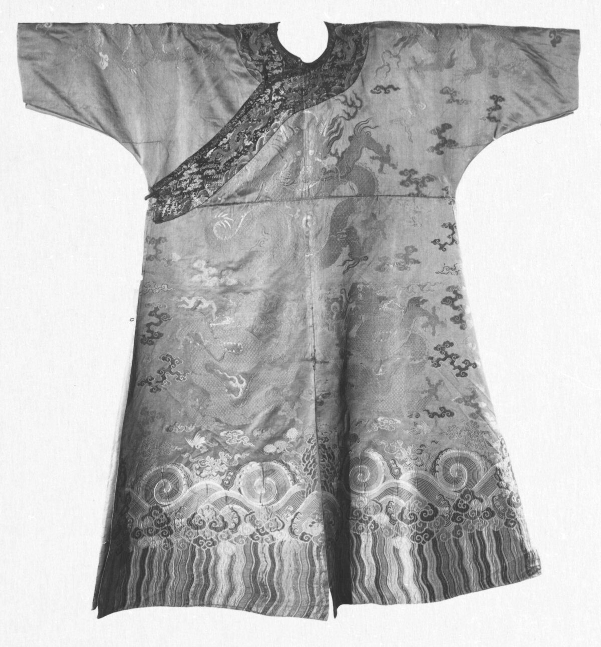 Qing Dynasty Embroidered Dragon Robe