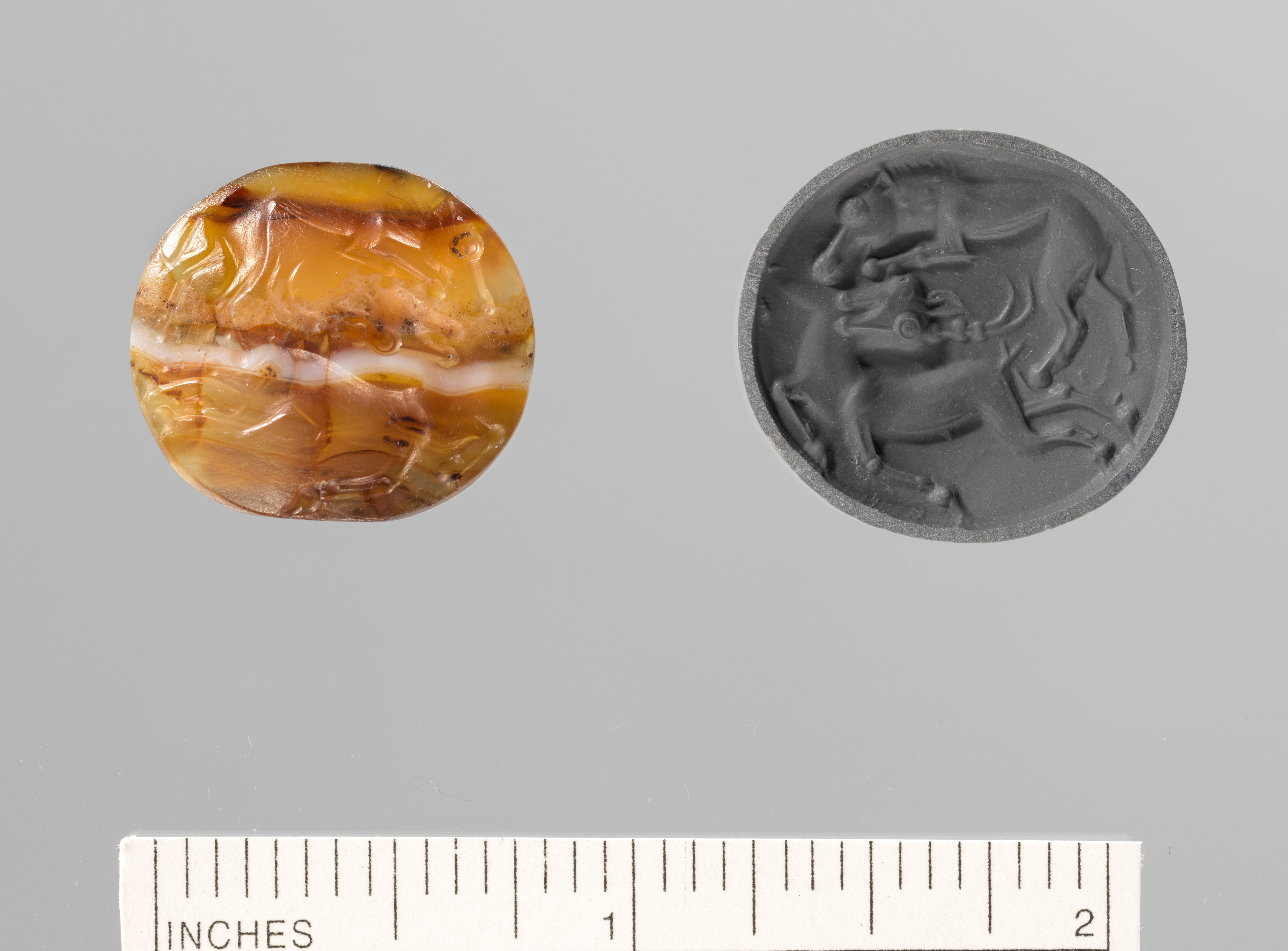 Ancient Agate Intaglio Seal and Impression
