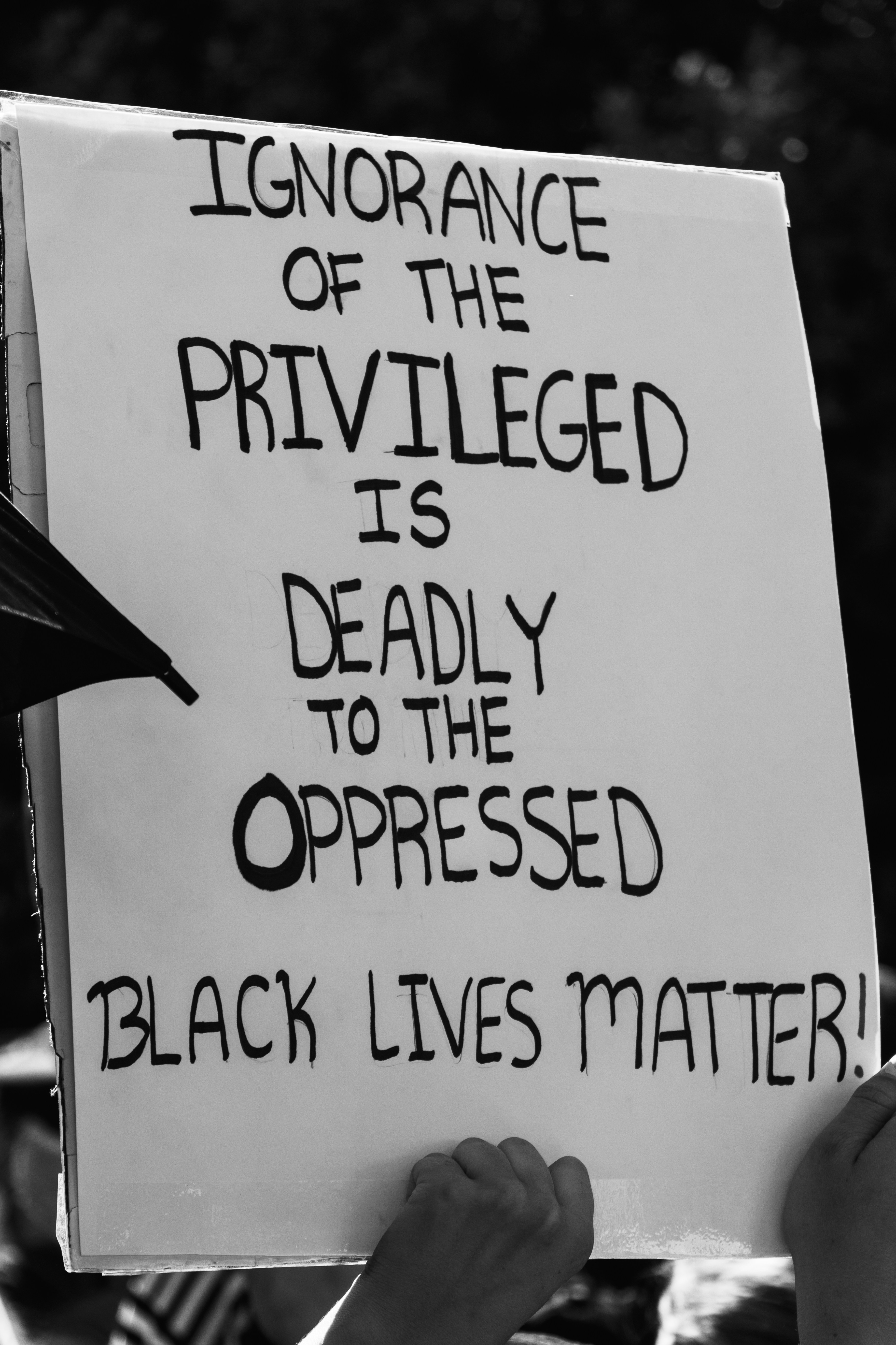 Black Lives Matter Protest Sign