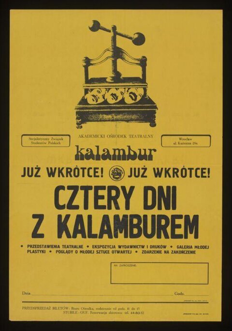 Cztery Dni z Kalamburem Event Poster