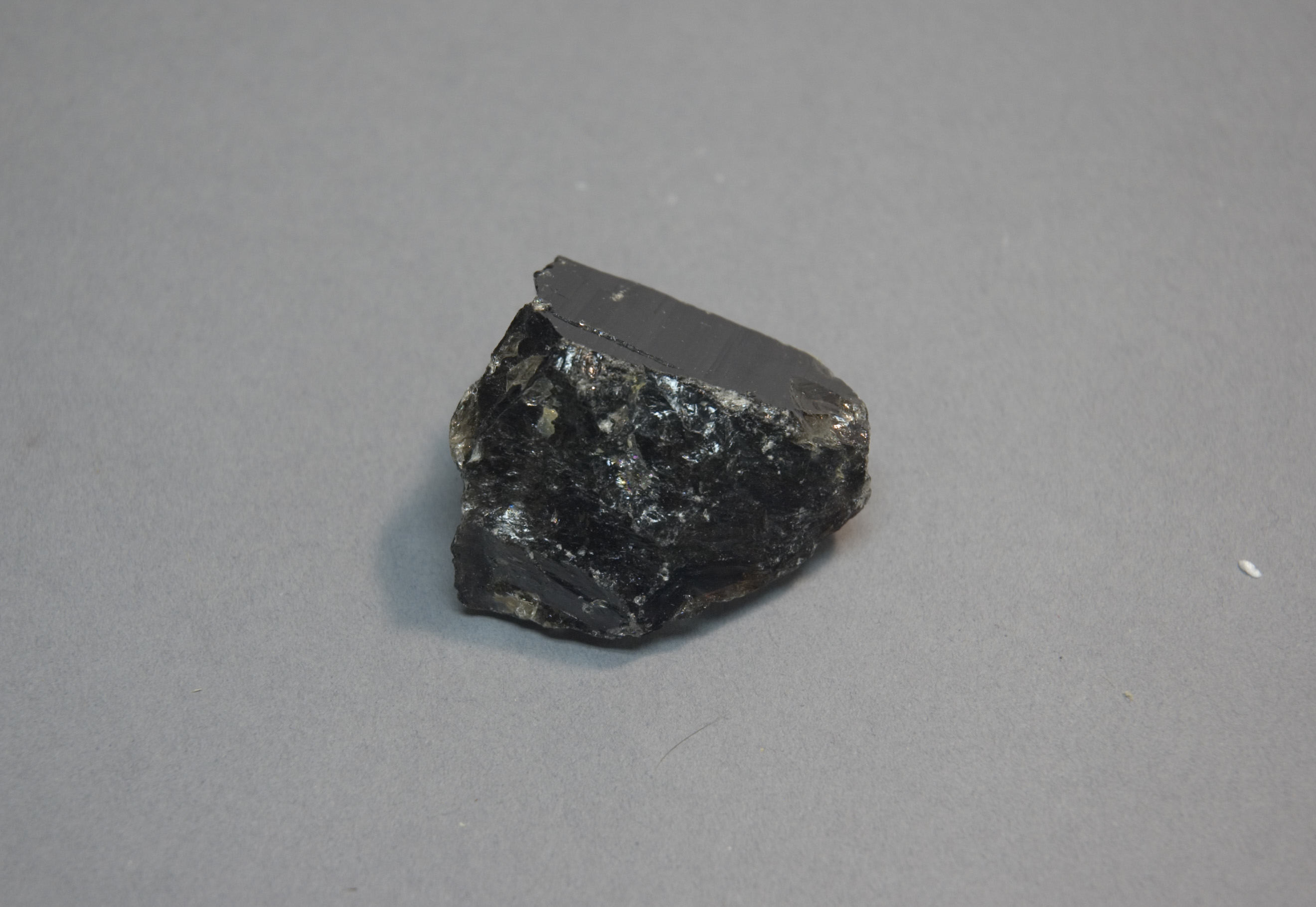Black Mineral Rock Sample