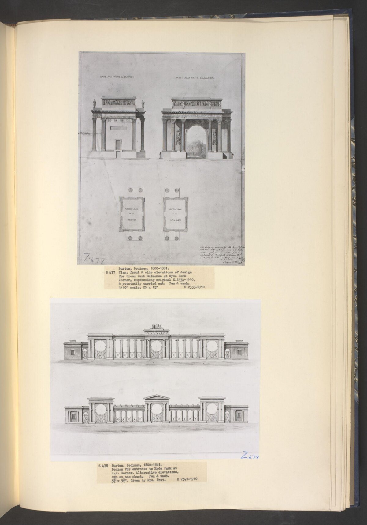 Hyde Park Entrance Architectural Drawings