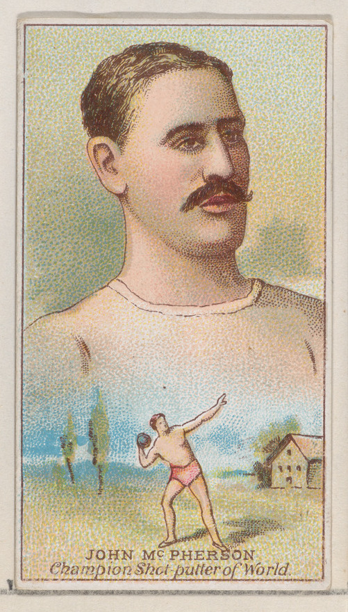 Vintage John McPherson Shot Put Champion Card