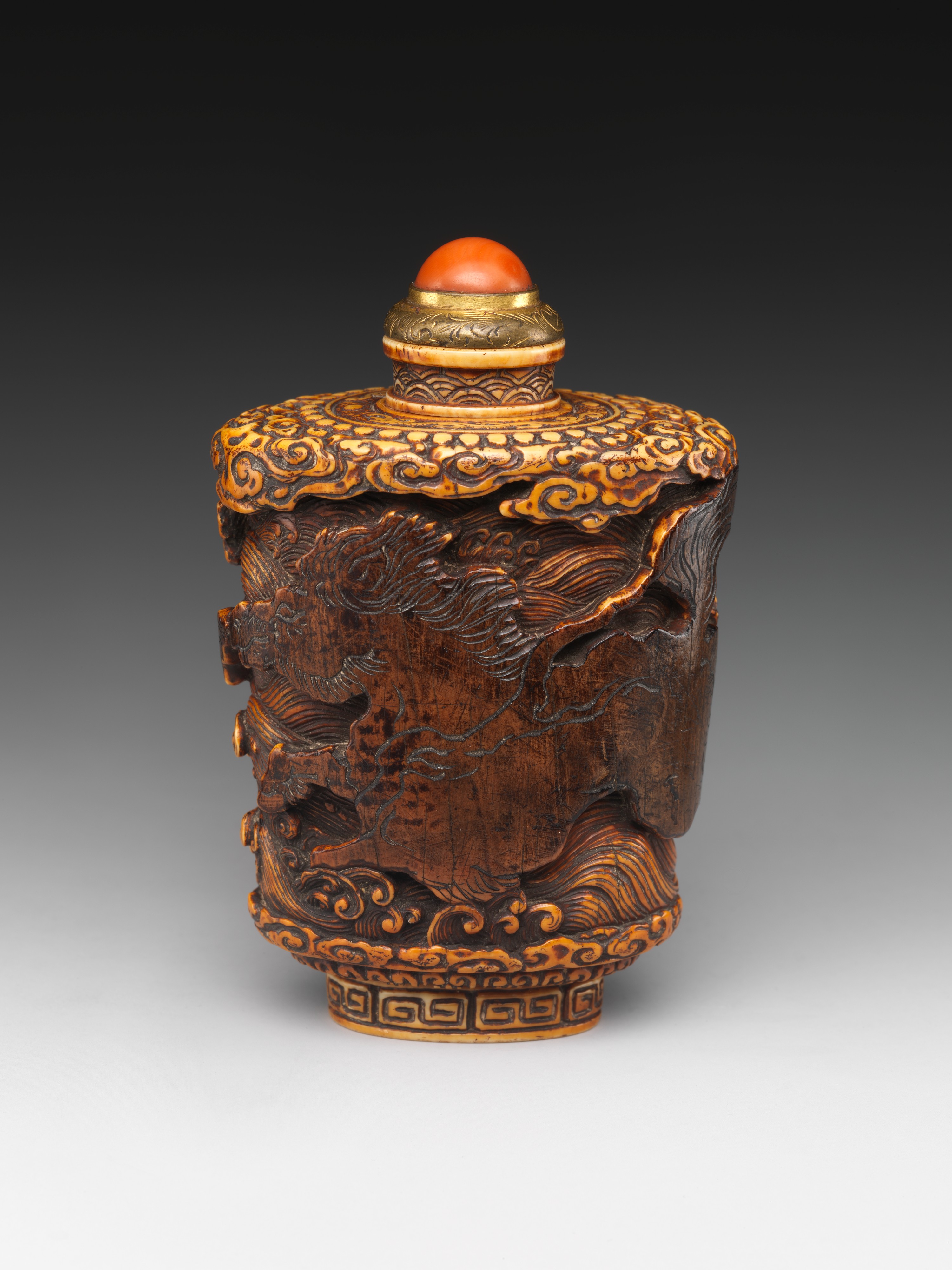 Carved Antique Snuff Bottle
