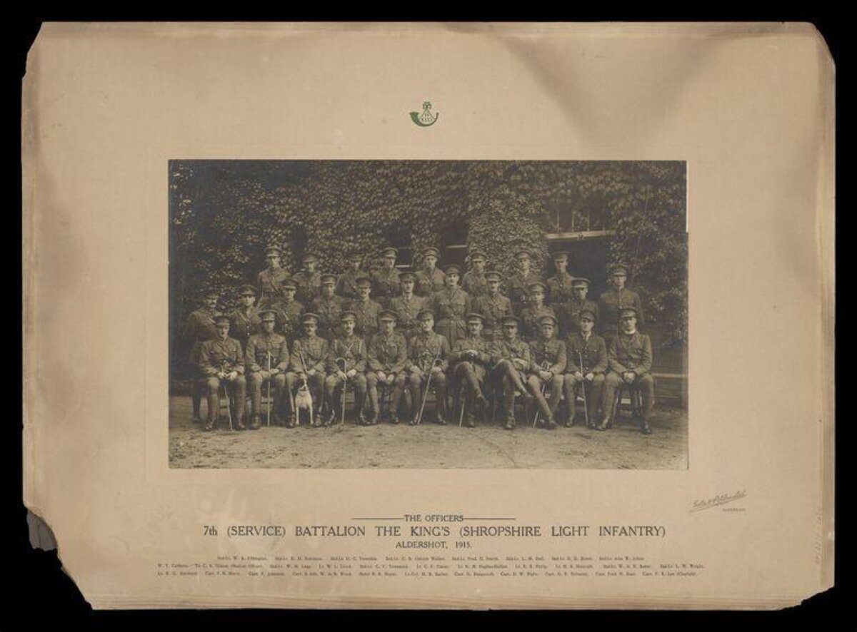 1915 British Army Officers Group Photo
