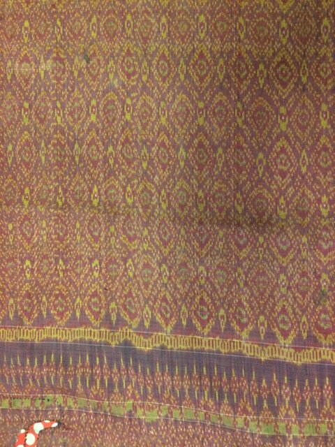 Vintage Ikat Patterned Fabric