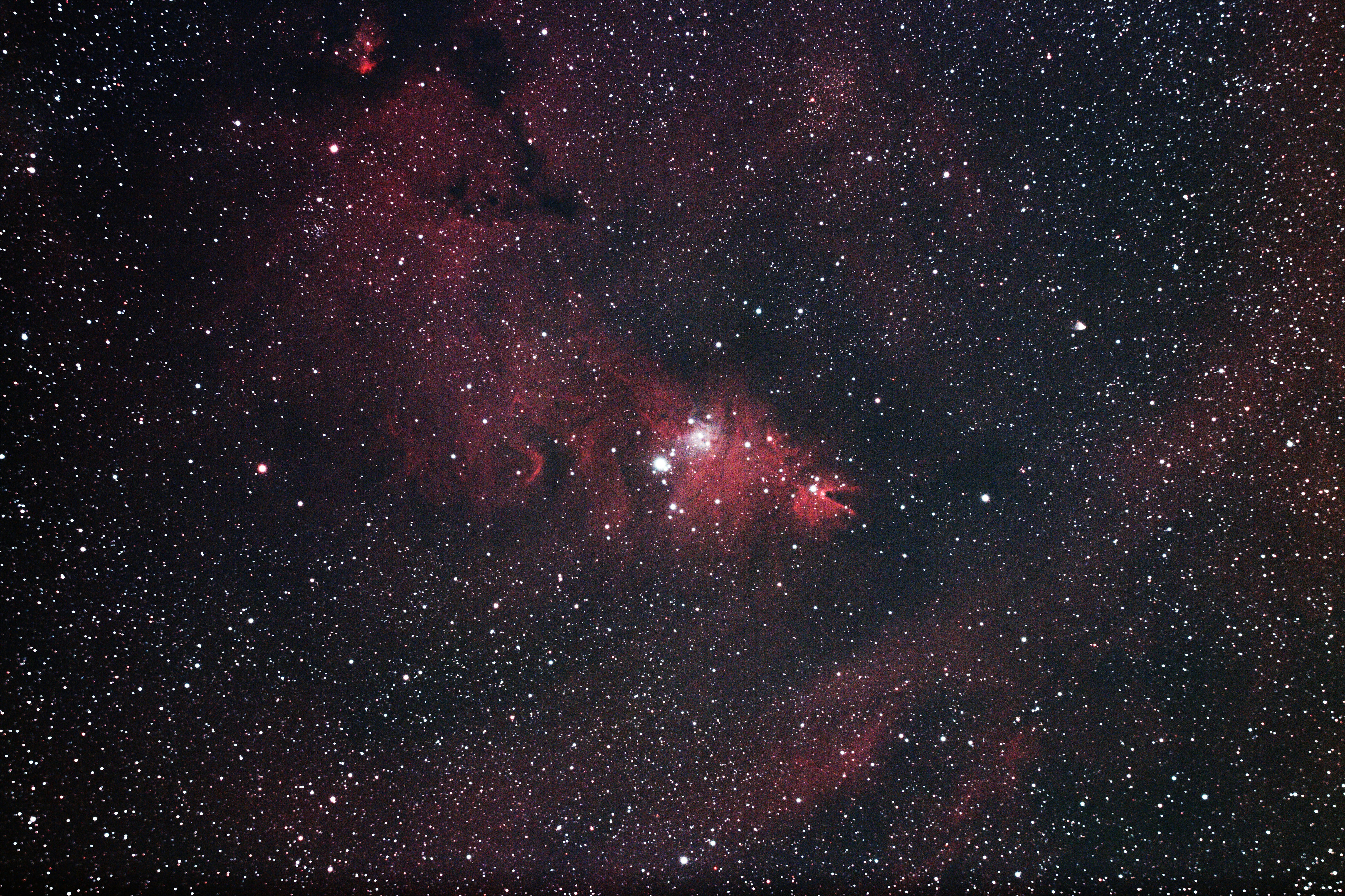 Deep Space Red Nebula