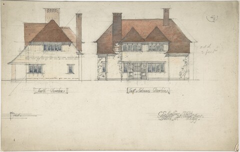 House South and East Elevation Drawing