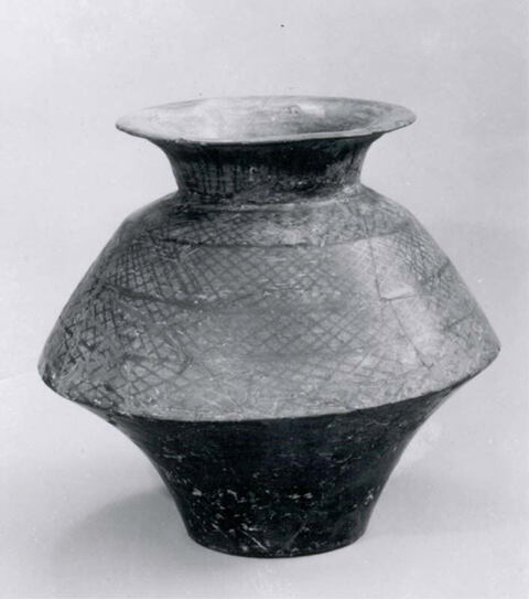 Ancient Black Pottery Jar