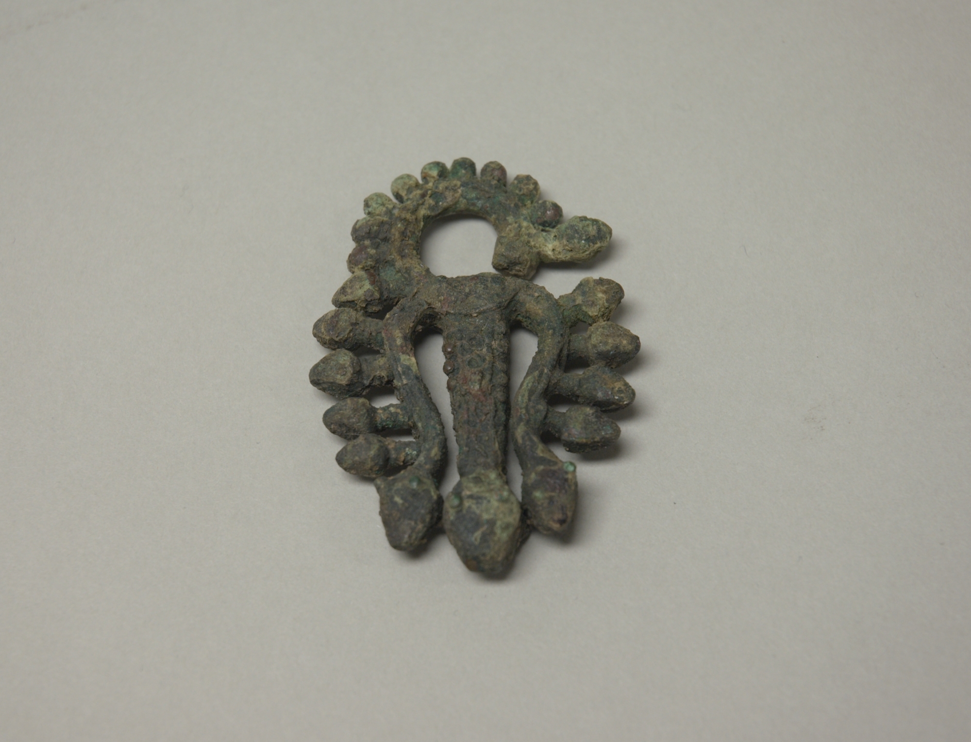 Ancient Corroded Bronze Pendant
